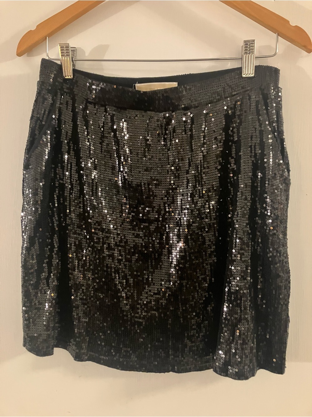 Michael Kors Black Sequin Mini Skirt